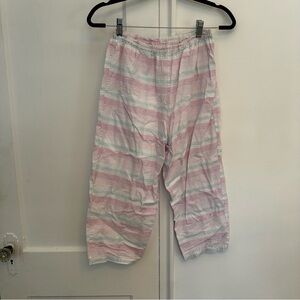 Cotton candy striped capri